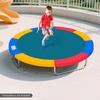 14 Ft Round PVC Trampoline Pad,Green/Multi-color Trampoline Replacement Safety Pad for Trampoline Facilities