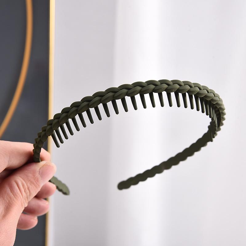 Нескользящий обруч для волос 2023 для женщин: Стильная прессованная повязка на голову с зубцами для умывания лица и создания образа знаменитой шпильки