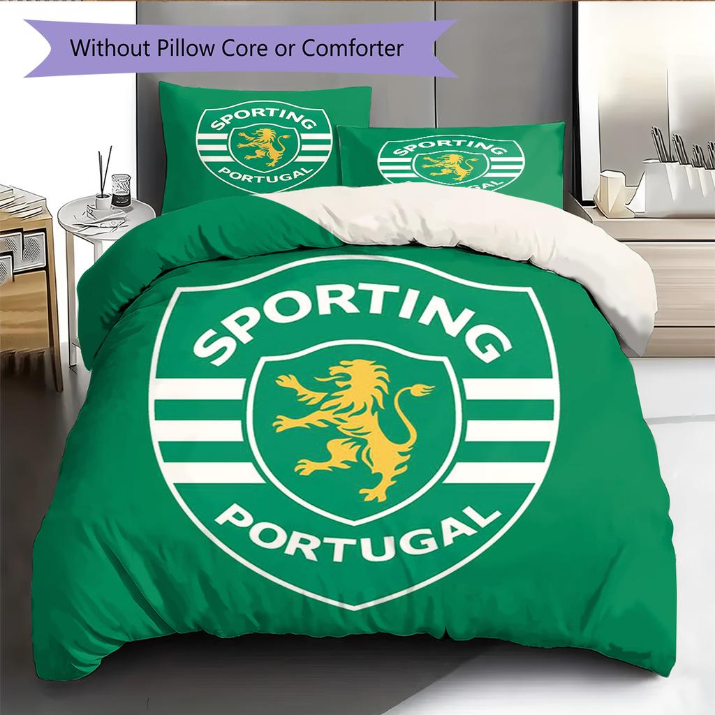 sporting fc Pattern Bedding Home Decoration Birthday Gift (1 * duvet cover + 2 * pillowcase, without core)