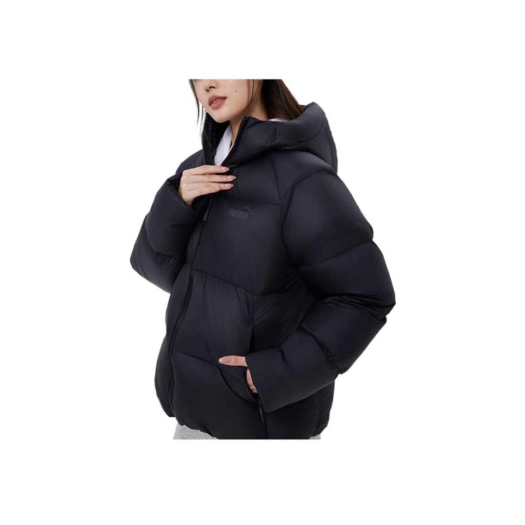 Puma Solid Color Casual Raglan Sleeve Hooded Down Jacket Women Outerwear 678342-01