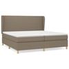 VidaXL Slat Bed Base with Mattress, Upholstered Bed with Headboard, Double Bed, Adult Bedroom Bed, Modern, 3128393