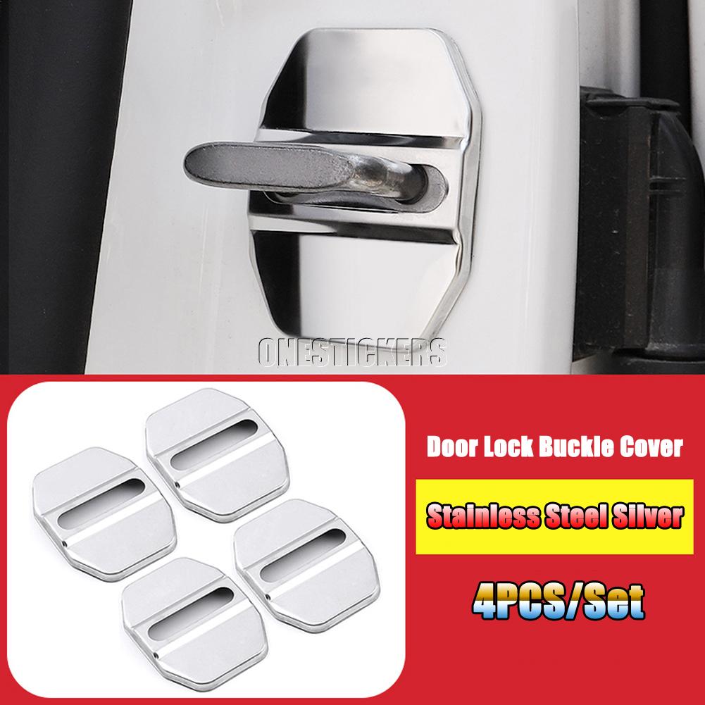 BKS2 For Mercedes Benz C Class W206 C200 C220 C260 C300 2022+ Stainless Steel Car Accessories Door Lock Buckle Protector Cover Trim