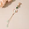 Long Tassel Chinese Style Brooch Electroplating Retro Lotus Brooch  Party Jewelry