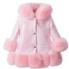 Winter Girls Winter Thickened Jacket Korean Version of Children's Clothing Children's  One Mid-length Hooded  Coat