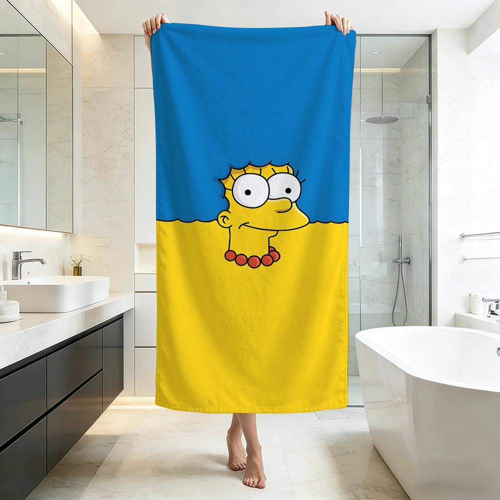 Забавное - The Simpsons Полотенце Качество Пятизвездочного Отеля Экологически Чистые Ультра Мягкие Толстые Полотенца и Пляжные Полотенца