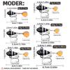2 шт. Колеблющиеся блесны с вибрацией VIB Вращающийся хвост Ложка Рыболовная приманка Подледная рыбалка