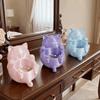 Cute 3D Printed Trinket Holder Plastic Jewelry Storage Box Modern Lucky Cat Storage Box  Office