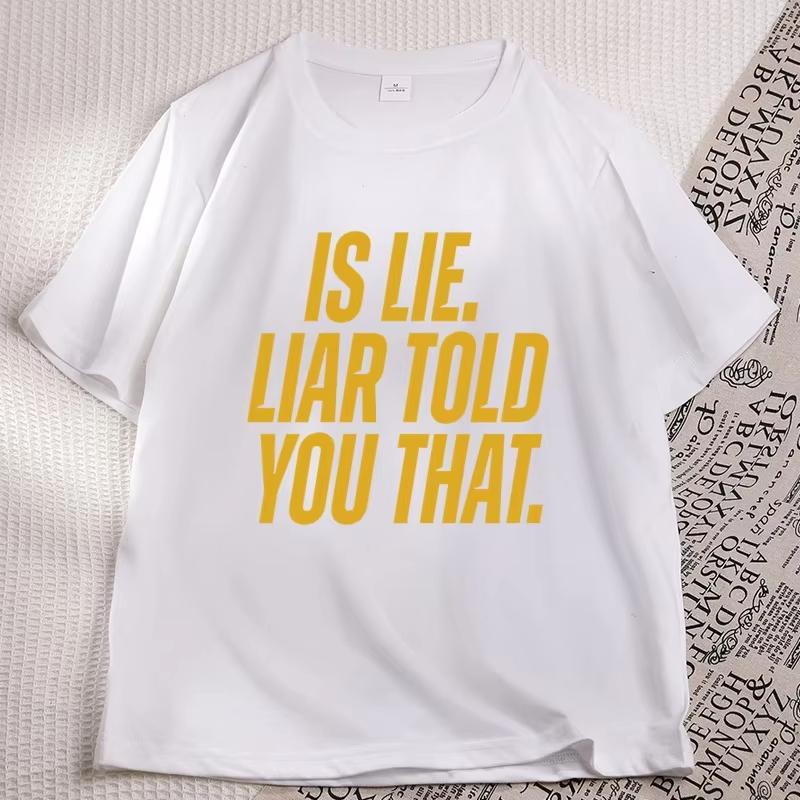 Is Lie Liar Сказал Тебе Что Коннор Футболка Нагретая Соперничество Футболка Повседневная Хлопок Короткий Рукав Круглый Вырез Футболки Книжная Атрибутика Топы