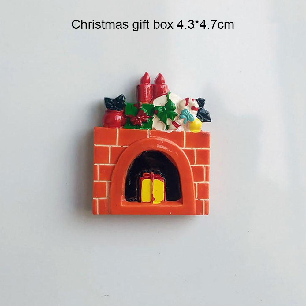 Смола креативный 3D трехмерный Санта-снеговик дизайн домашнего декора магнит на холодильник украшение на холодильник подарок для кухни