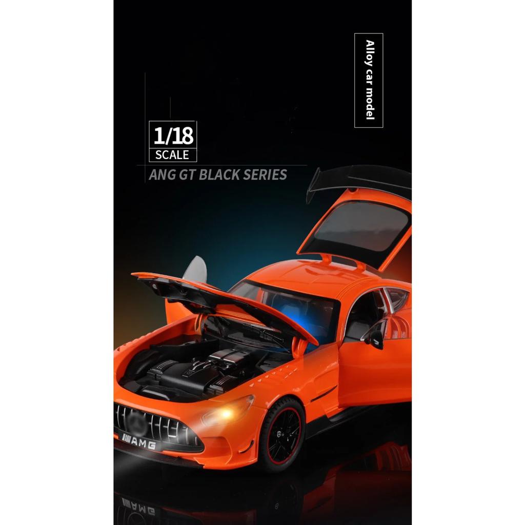 1/18 BENZ AMG крутая спортивная машина, модель из сплава, крутой звук и свет, детализированный салон, воссоздание деталей, изысканное настольное украшение