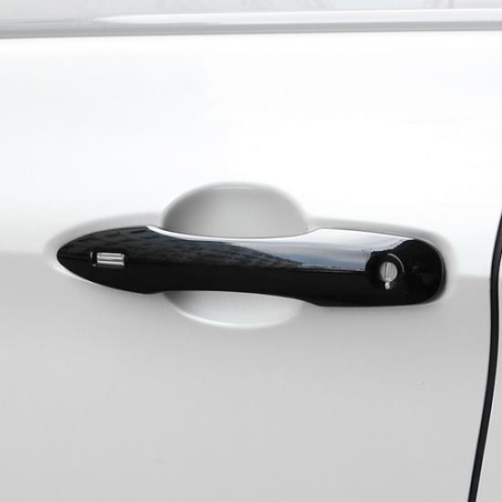 Black Before&After Car Door Handles Cover Trim 4pcs For Toyota Corolla -