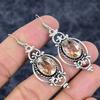 Morganite Gemstone Handmade 925 Sterling Silver Jewelry Earring 2.21" M-3293