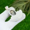 Mothers day Deal 925 Silver Heart Chakra Rhodonite Stone Bezel Daughter Pendant