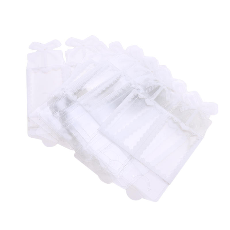 20 шт. складная прозрачная упаковочная коробка из ПВХ для свадебной вечеринки, контейнер для сладких конфет, прямоугольные коробки