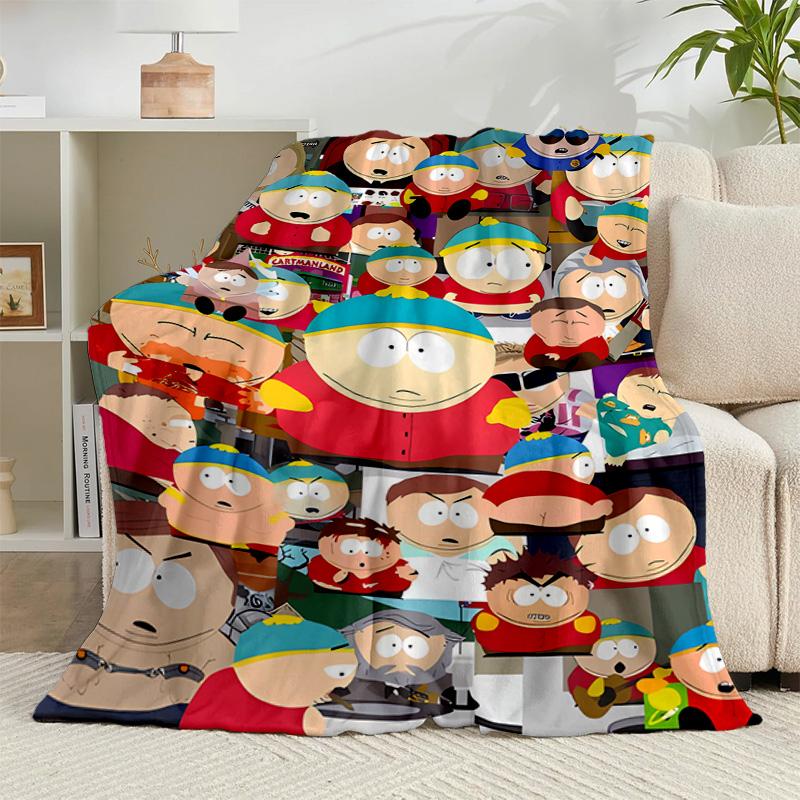 1PC South Friends Adventure Flannel Blanket Gift, Suitable for Both Men And Women, Soft Ideal for Beds And Sofa, Birthday Or Christmas Gift