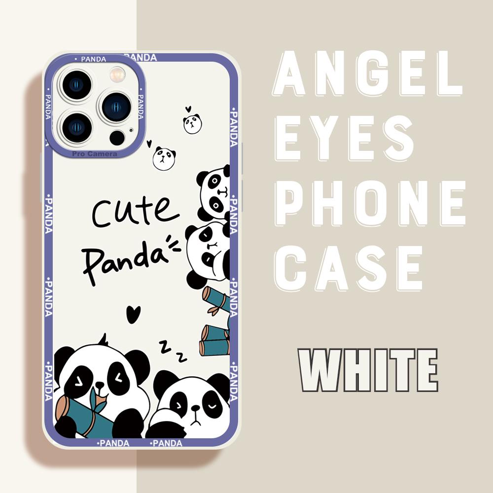 For iPhone 16 15 14 Pro Max Redmi Note 13 12 Pro Samsung S25 S24 Ultra A13 A14 A15 A16 Cartoon Lovely Panda Design Soft Silicone Phone Case