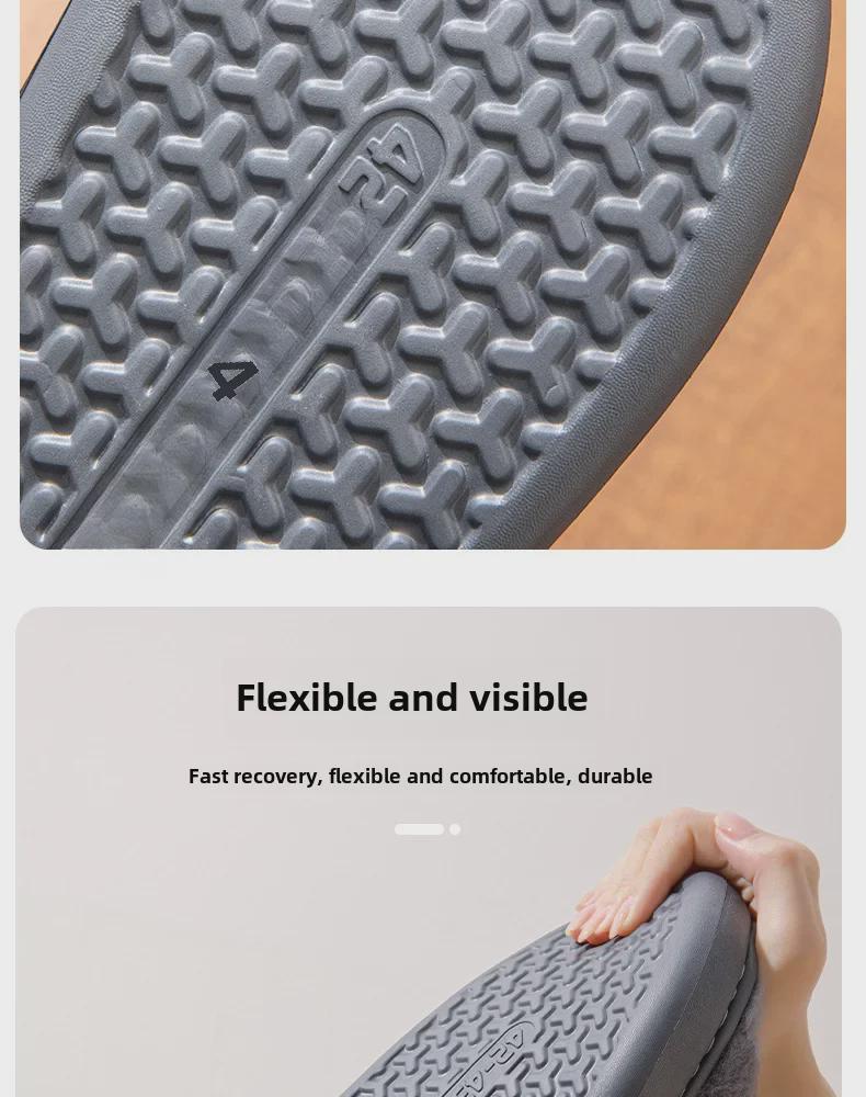 Мужские зимние хлопковые тапочки больших размеров: Толстый, мягкий, подходит для использования в помещении и на улице.