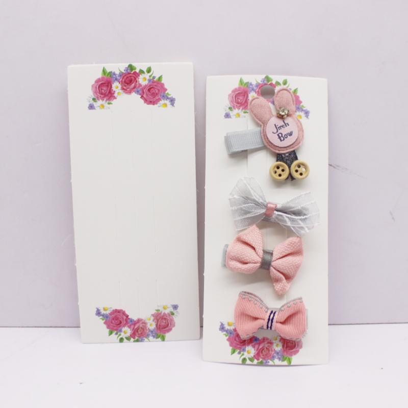 50 шт. 15,5x6,5 см белые/черные/цветные крафт-бумажные многоцветные карточки с заколками для волос