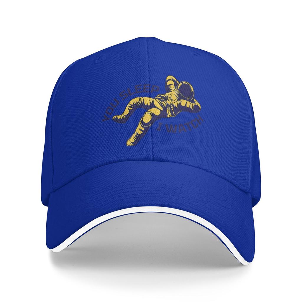 You Sleep I Watch Project Hail Mary Baseball Caps Casual Sandwich Hats for Men Women Adjustable Headwear Outdoor