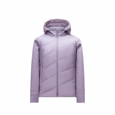 Champion Серия Всепогодная Однотонная Толстовка с капюшоном на молнии Удобный Дышащий Флис Теплая Универсальная Пуховая Куртка Женская Верхняя одежда 162510616-3