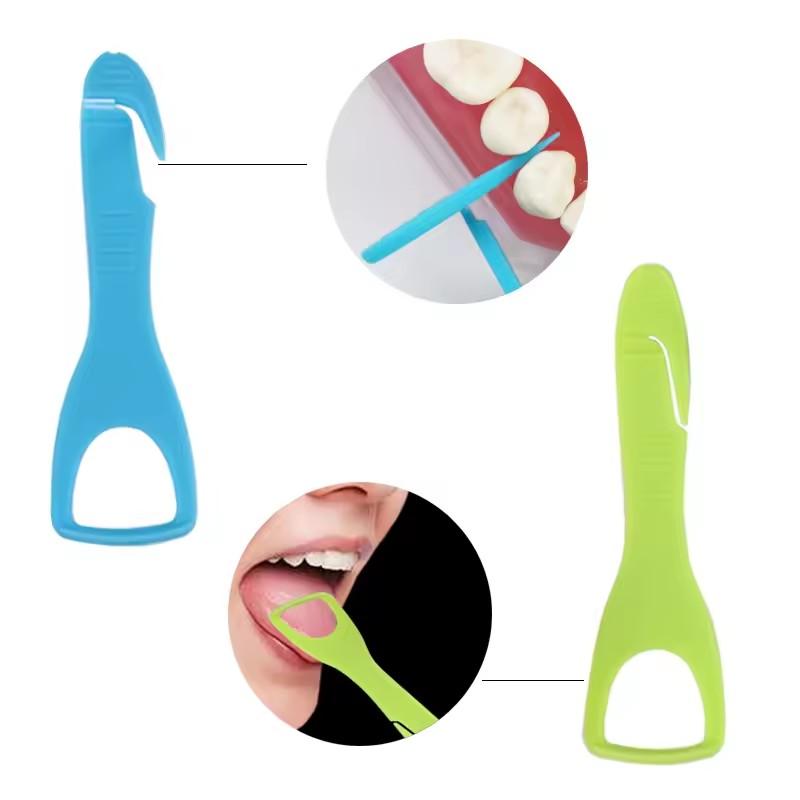 Portable Dental Cleaning Care Kit -Travel Oral Care with Detachable Toothbrush Interdental Brush Tongue Scraper And Storage Case