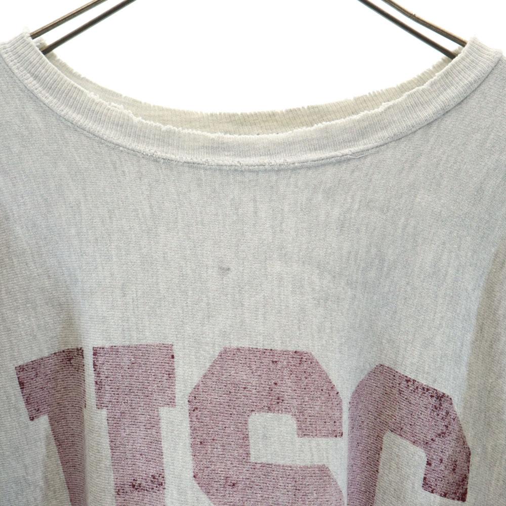 Champion 90-е годы Вышитый ярлык REVERSE WEAVE Сделано в США Старый колледж Свитшот с длинным рукавом Мужской Б/У