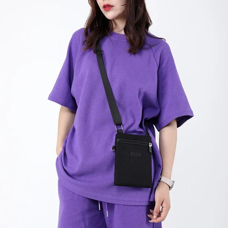 Canvas  and Mini Nylon Phone Zero Version Mobile Sweet Korean Bag Neck Versatile Fresh Shoulder Girl Bag Cross-body Purse