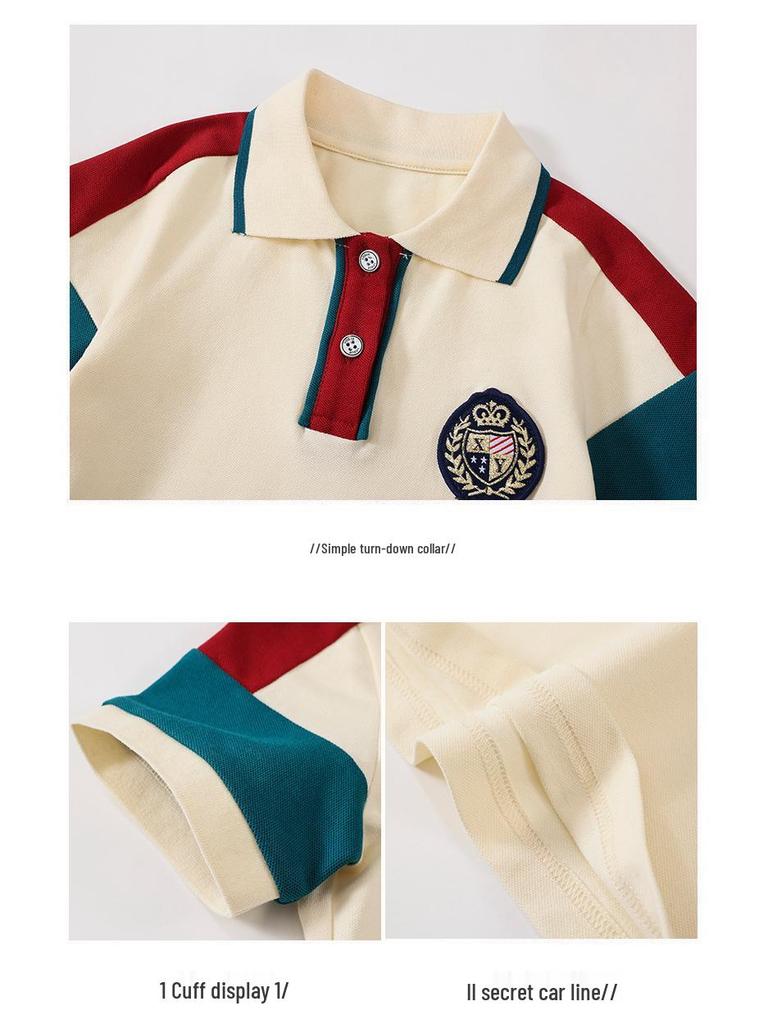 Детский школьный комплект из чистого хлопка для лета, весны и осени