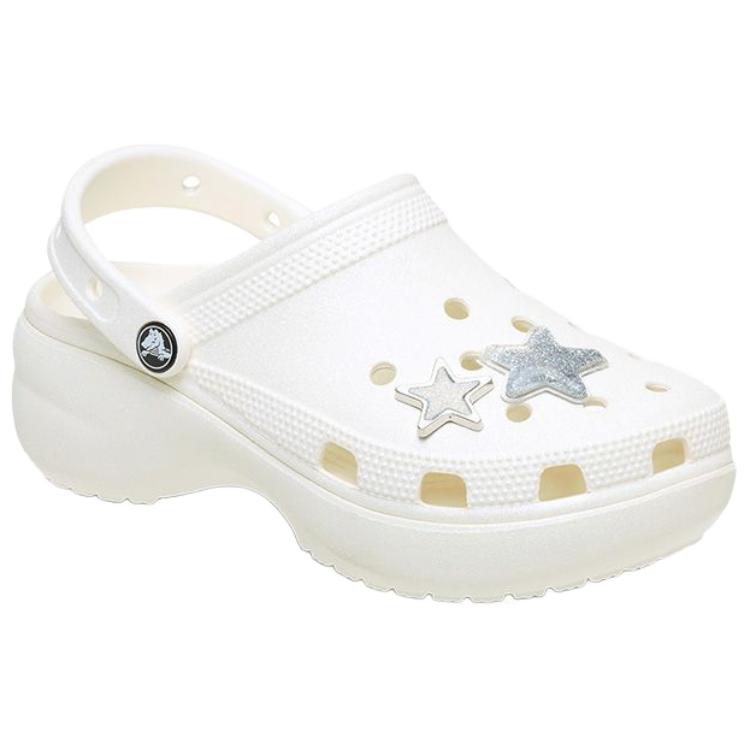 Crocs Classic Shining Star Decor Cloud Clogs Women Clogs White 211734-0WV