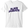 Black-Sabbath Волнистый Логотип Хэви-метал Рок Официальная Футболка Мужская Унисекс Классическая Футболка Мужская - БЕЛАЯ