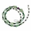 Натуральный Зеленый Авантюрин Лунный Камень Драгоценный Камень Гладкие Бусины Ожерелье 17" UB-4607 UB-4607