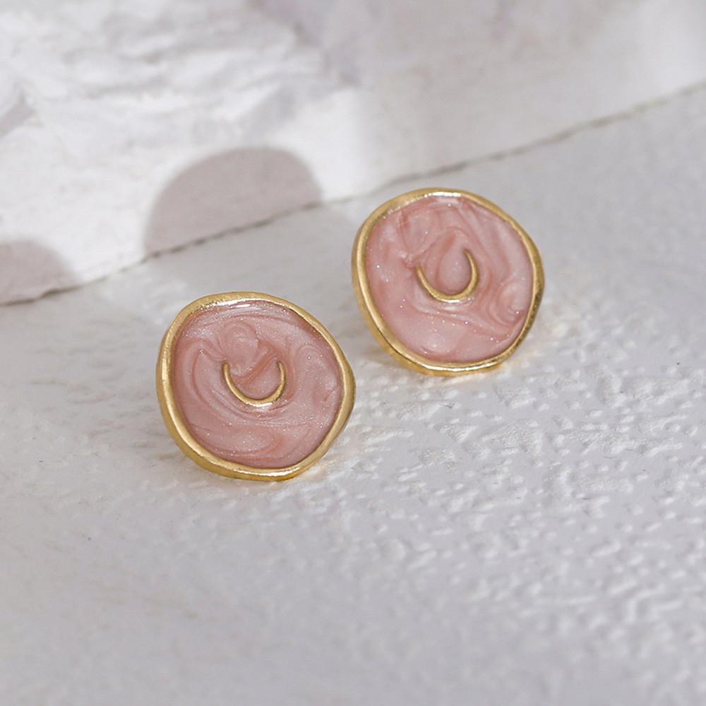 Versatile Heart Geometric Moon Star Earrings For Women In Colors Multiple