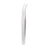 Silver Tone Straight Elbow Pliers Tool Stainless Steel Tweezers Eyebrow Clip Phone Repair Tools