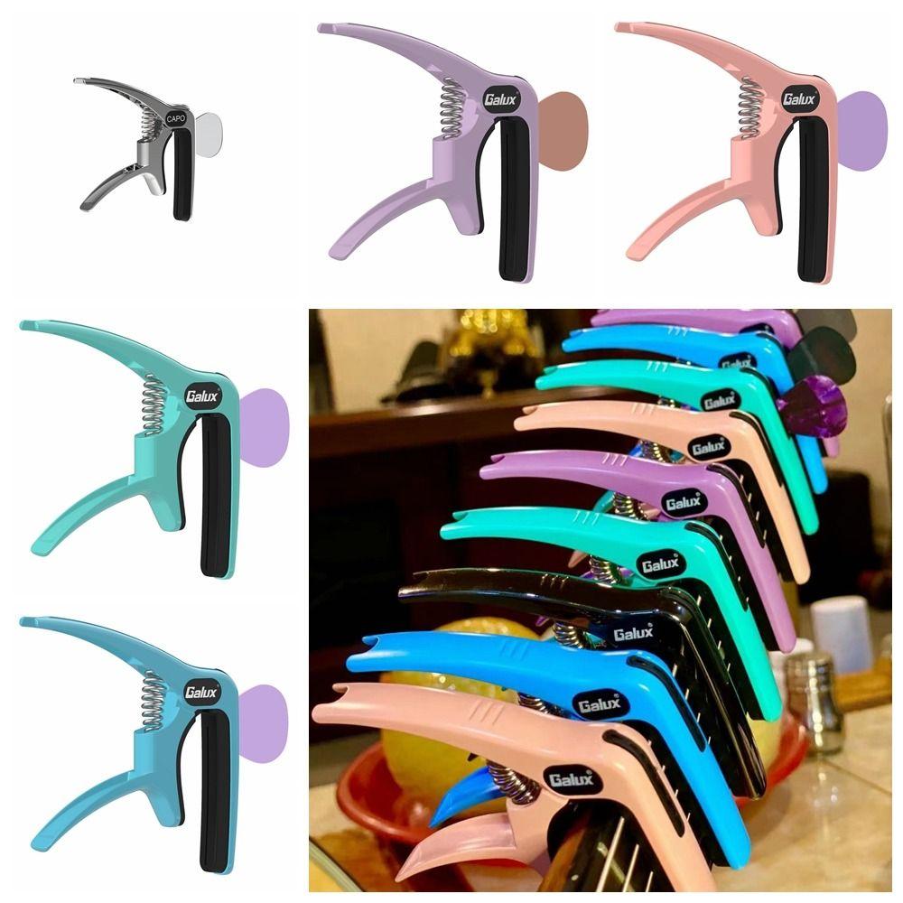 3 in1 Guitar Tuning Clamp Metal Quick Change Clip Guitar Bridge Pin Remover Metal Guitar Capo  Bass