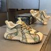 Модная роскошь, последняя сексуальная мода, повседневная обувь, весна и осень, мужская вышитая толстая подошва, легкая спортивная обувь, кроссовки
