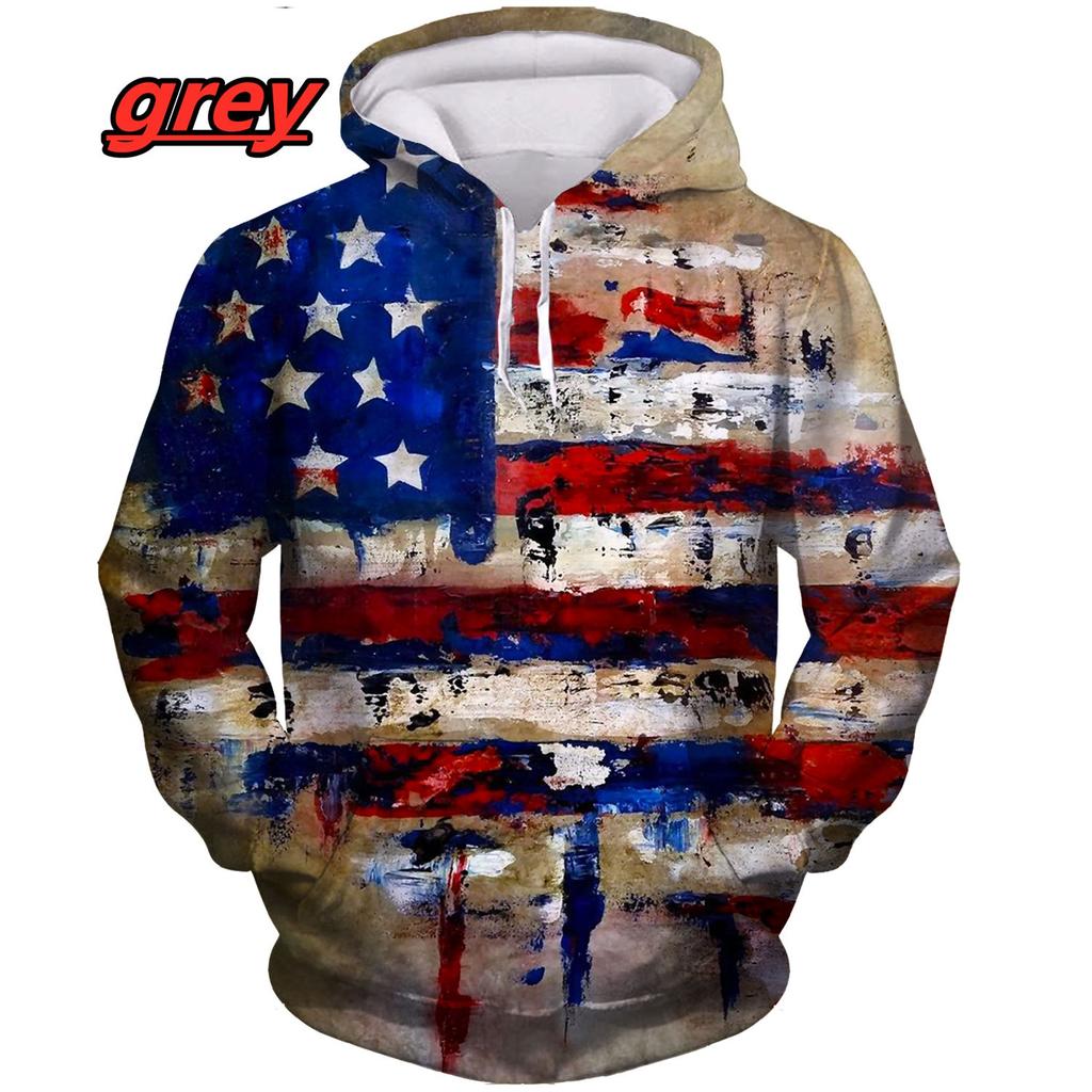Новая мода американский флаг толстовка с капюшоном персонализированный 3D свитшот мужчины/женщины хип-хоп повседневный длинный рукав уличная одежда пуловер