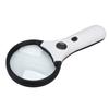 LED Magnifying Glass Good Light Transmittance 4 LEDs High Definition Handheld Magnifying Glass for