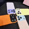 Чехол-органайзер для мгновенных фото с цветовыми блоками для iPhone 16 Pro Max и Apple 17, матовый жидкий силикон для iPhone 14/15