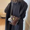 Women's Bag 2025 New Messenger Bag Autumn and Winter Bucket Bag Retro Versatile High-end Niche Design Shoulder Handbag