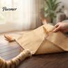 Самостоятельная игра Кошачьи развивающие игрушки Хрустящий коврик-игрушка, Квадратный из льна с перьями, Доски для заточки когтей Складная когтеточка для домашнего котенка Кусачая