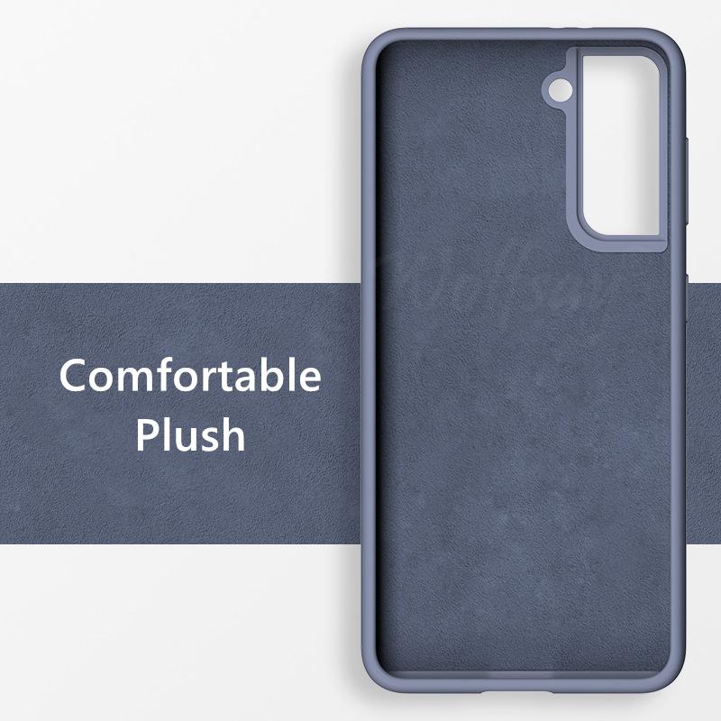 Чехол для Samsung Galaxy S21 Чехол для Samsung S21 Жидкий силикон Мягкий защитный чехол Funda Case Для Samsung Galaxy S21 Plus Ultra