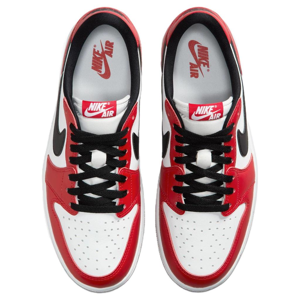 Кроссовки Air Jordan 1 Retro Low OG Chicago 2025 унисекс красные Varsity-красные черные HQ6998-600