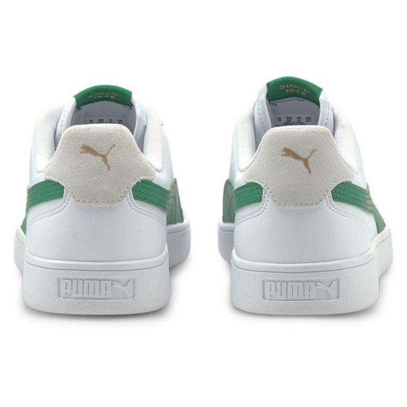 PUMA Shuffle Unisex Trendy Versatile Casual Lightweight Wear-resistant Low-Top Skate Shoes White Green 309668-13