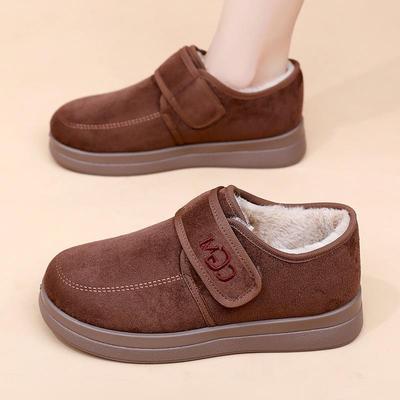 Женские зимние ботинки на плюшевой подкладке, зимние нескользящие ботильоны до щиколотки, теплая удобная повседневная обувь для универсальной носки