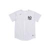 X MLB Collaboration Classic Pinstripe Gold Label Short Sleeve Shirt Kids Tops White 3Z3B7ZK9B-NYY