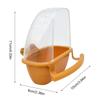 Parakeet Food Dispenser No Mess Plastic Parrot Feeder with Perch Cage Accessories for Small Bird Cockatiel Finch