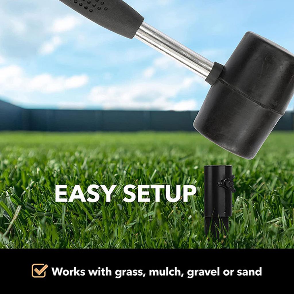 Pack Of 4 Steel Torch Stakes Heavy Duty Garden Stakes Easy To Use for Tiki Torches Freestanding Poles & Solar Lights