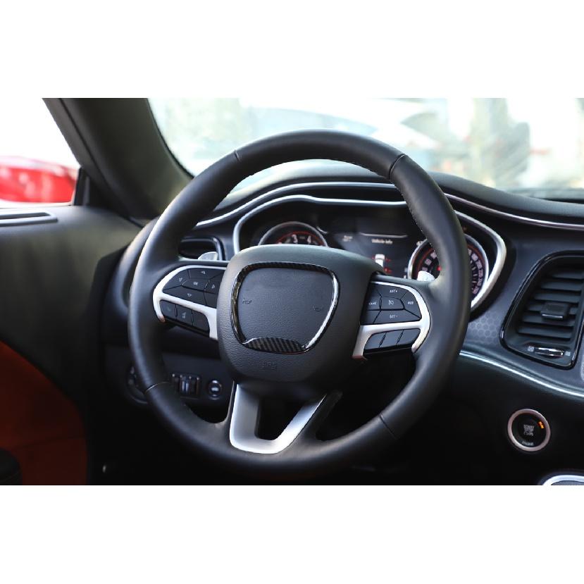 Steering Wheel Center Trim Ring Decoration for Dodge Challenger Charger 2015-2022 Durango 2014-2022 Car Interior Accessories