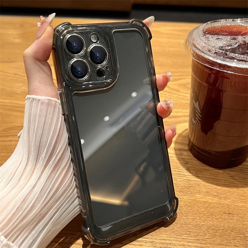 Four Corner Airbags Anti-fall Suitable for Apple 15 Mobile Phone Case IPhone 14 Promax Protective Case 12 Lens All Inclusive 13