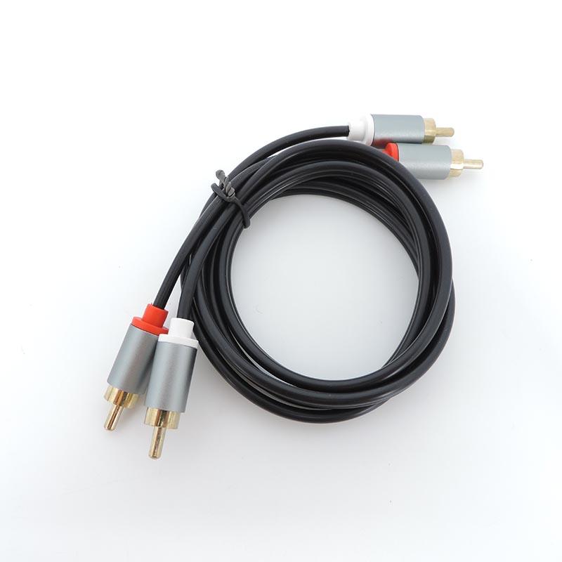 Gold-Plated 2Rca To 2 Rca Male To Male Rca Audio Cable Amplifier Audio Cable 1M 2M 3M